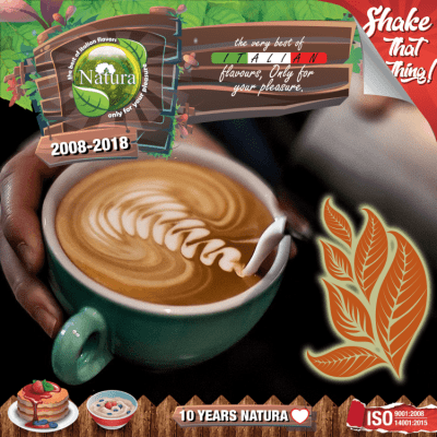 Natura Premium MIX and SHAKE Short Fill 60+40мл - Tobacco Coffee Latte Изображение 1