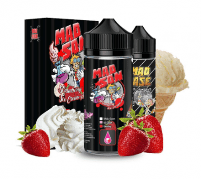 Mad Juice 20мл/100мл + 65мл VG - Strawberry Ice cream Изображение 1