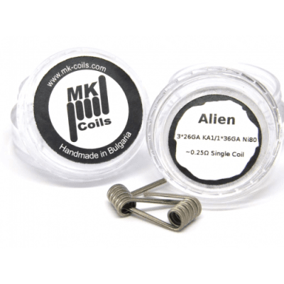 MK Coils - Alien Clapton Coil 0.25Ohm - 2 бр Изображение 1