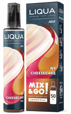 Liqua MIX and GO Short Fill 50мл/70мл - NY Cheesecake Изображение 1