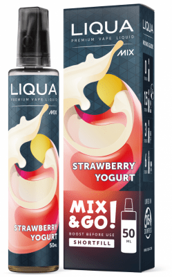 Liqua MIX and GO Short Fill 50мл/70мл - Strawberry Yogurt Изображение 1