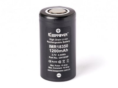 18350 Батерия Keeppower 1200mAh - 10A Изображение 1