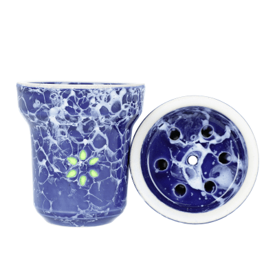 Чашка за наргиле Solaris Eva - синьо/бяло Изображение 1