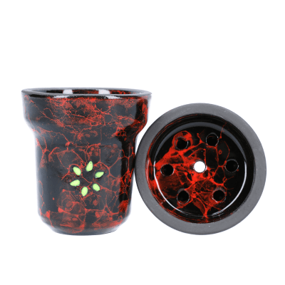 Чашка за наргиле Solaris Adam - черно/червено Изображение 1