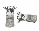 Чашка за наргиле Hookain LUV LIP - черно/бял Изображение 1